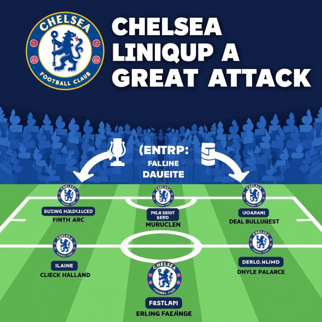 Haaland integrated into a potential Chelsea lineup