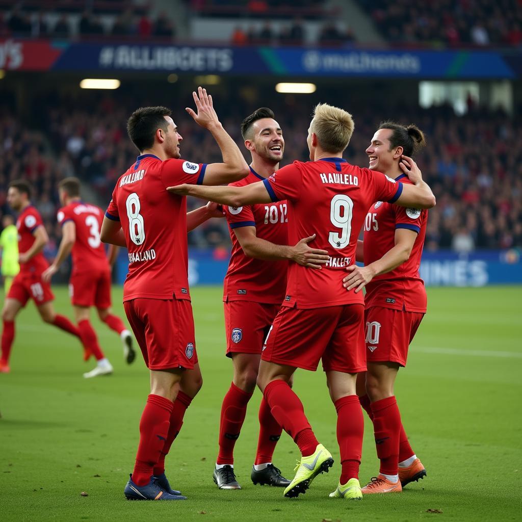 Haaland Club Goal Celebration