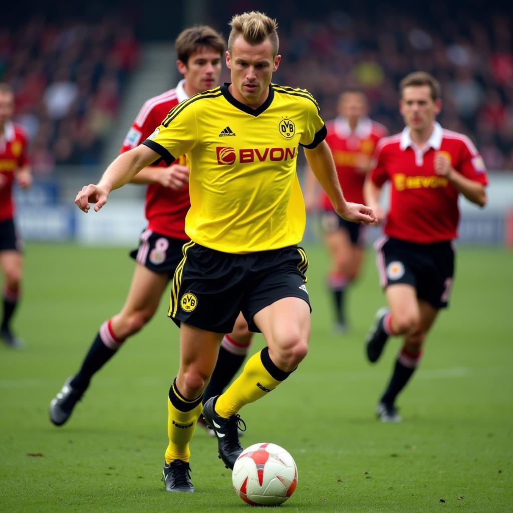 Haaland during his time at Borussia Dortmund