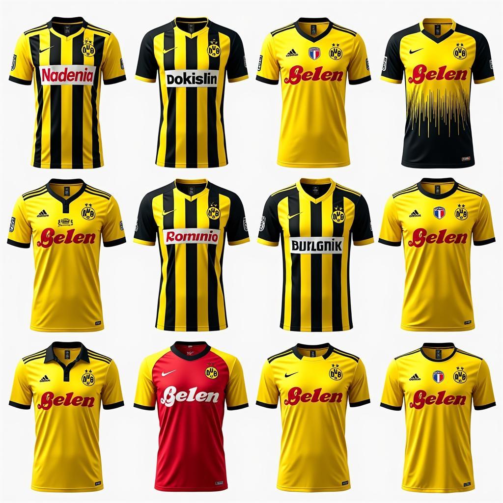 Different Variations of the Away Jersey