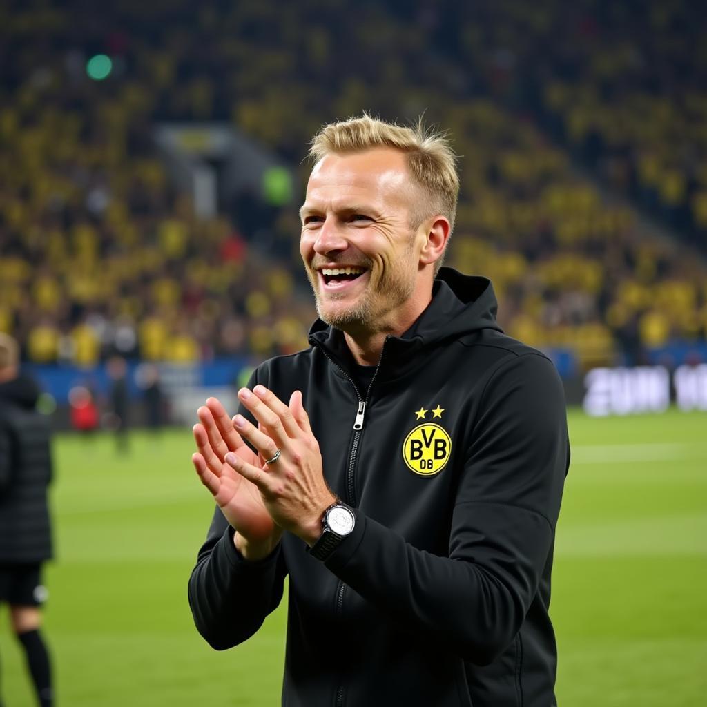 Haaland acknowledges the Dortmund fans