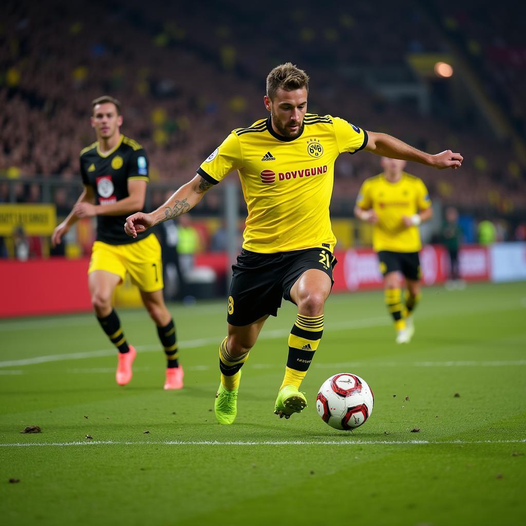 Erling Haaland scores for Borussia Dortmund