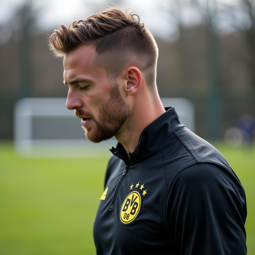 Haaland training with Dortmund