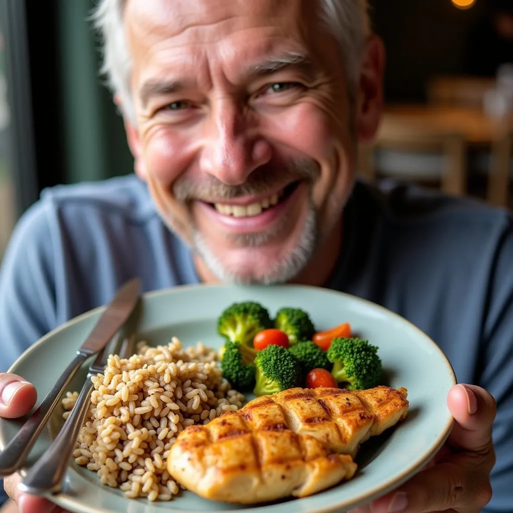 Erling Haaland Enjoying a Healthy Meal