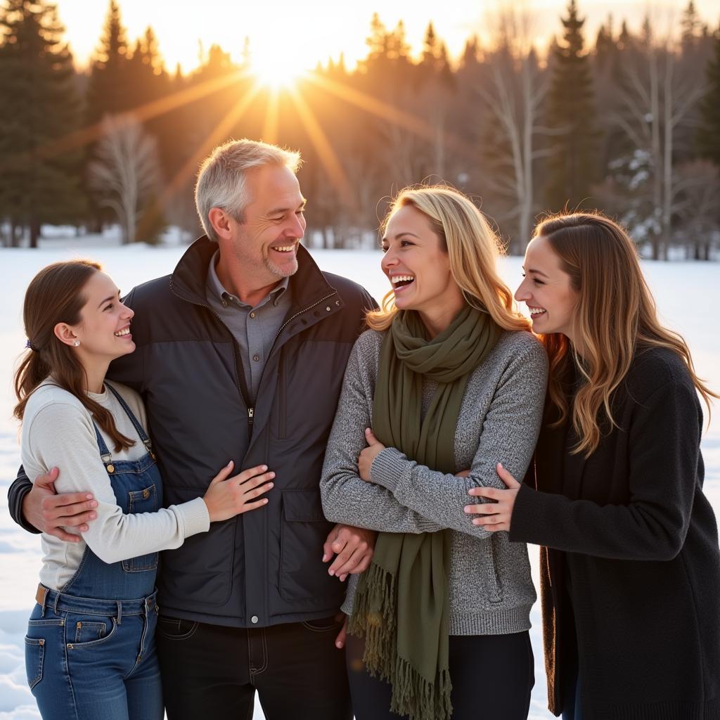 Haaland with his family