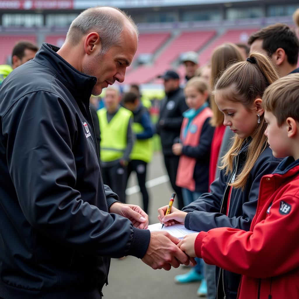 Erling Haaland with fans