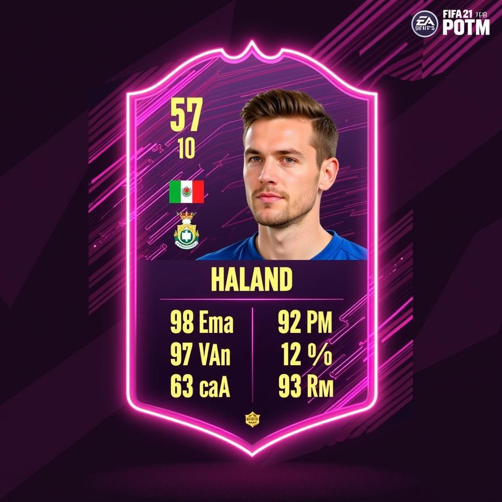 Haaland's FIFA 21 POTM card