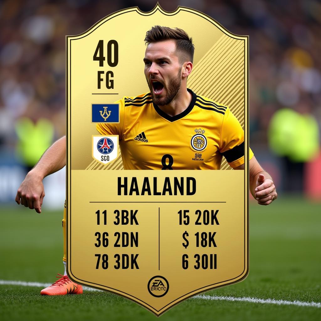 Haaland's FIFA 22 Ultimate Team Card