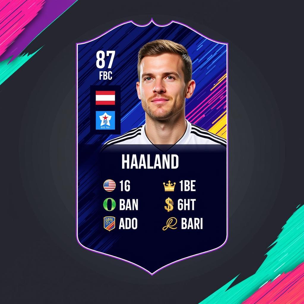 Haaland FIFA 22 SBC in-game screenshot