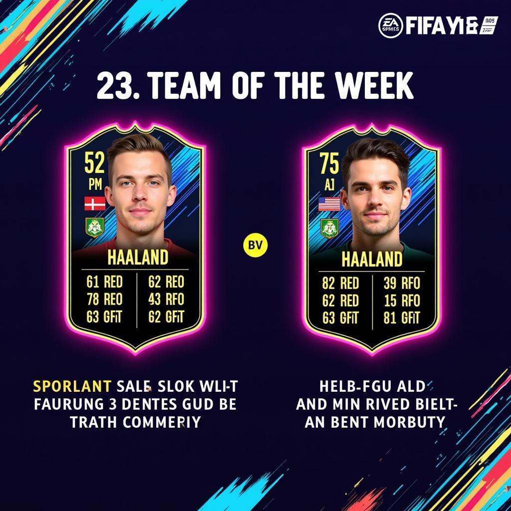 Haaland FIFA 23 TOTW Card Stats