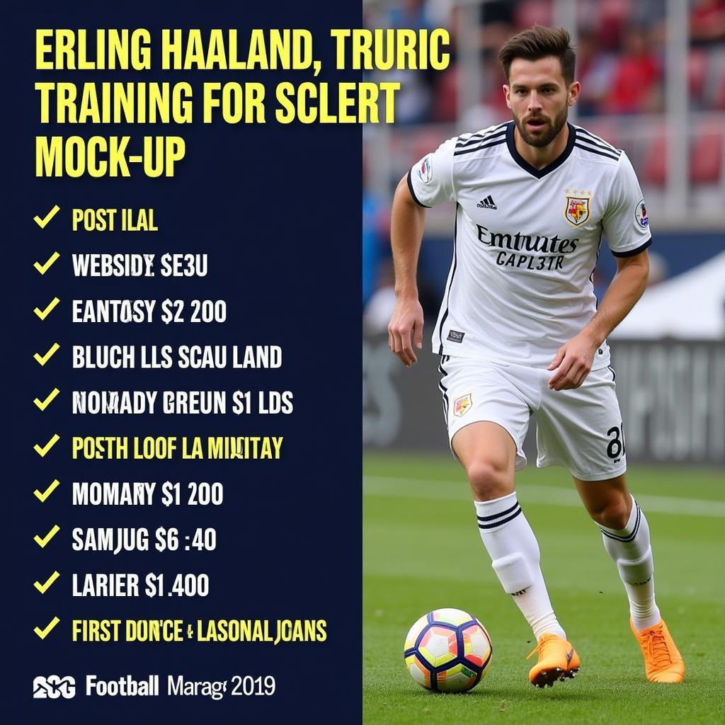 Erling Haaland FM 19 Training and Development