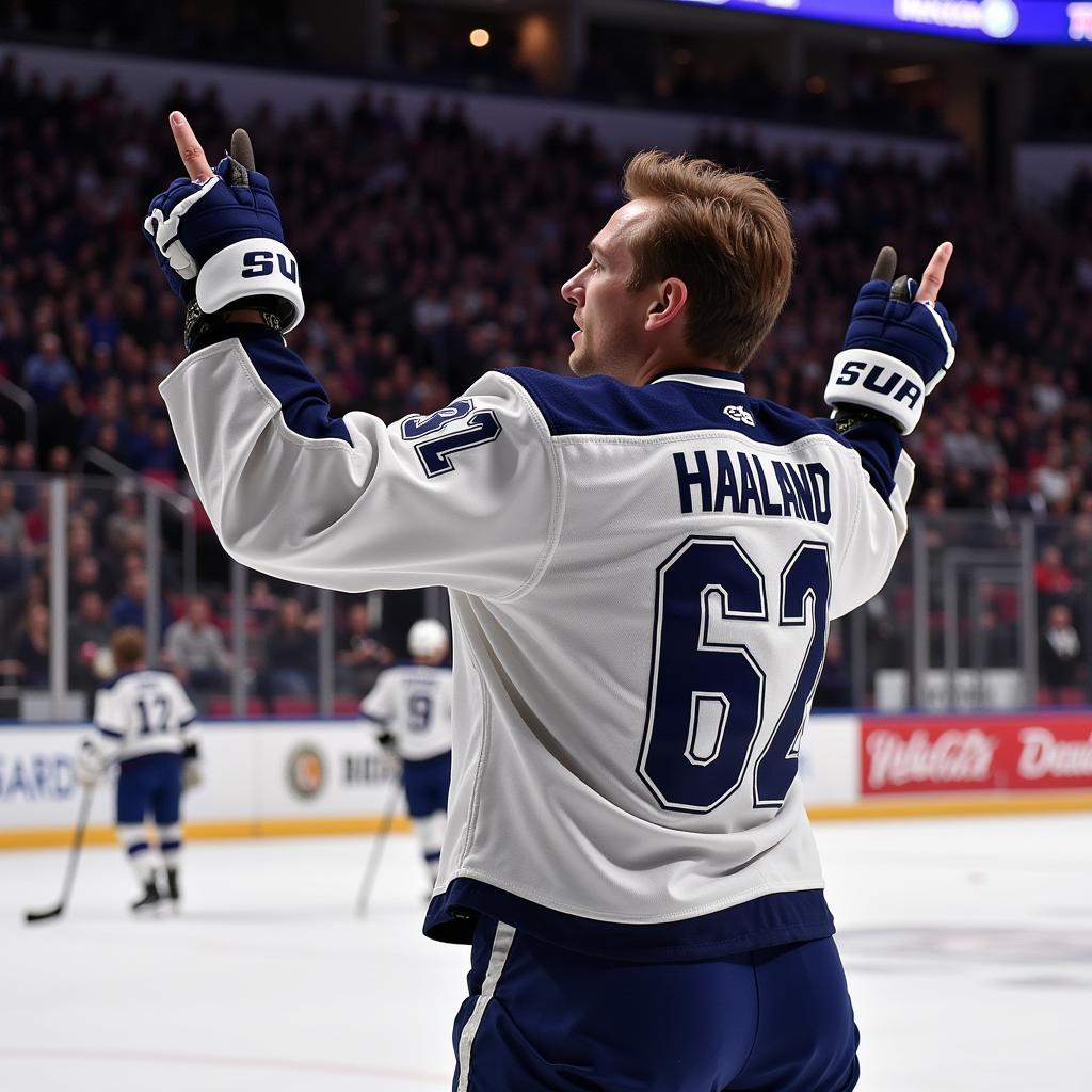 Haaland Celebrates a Goal