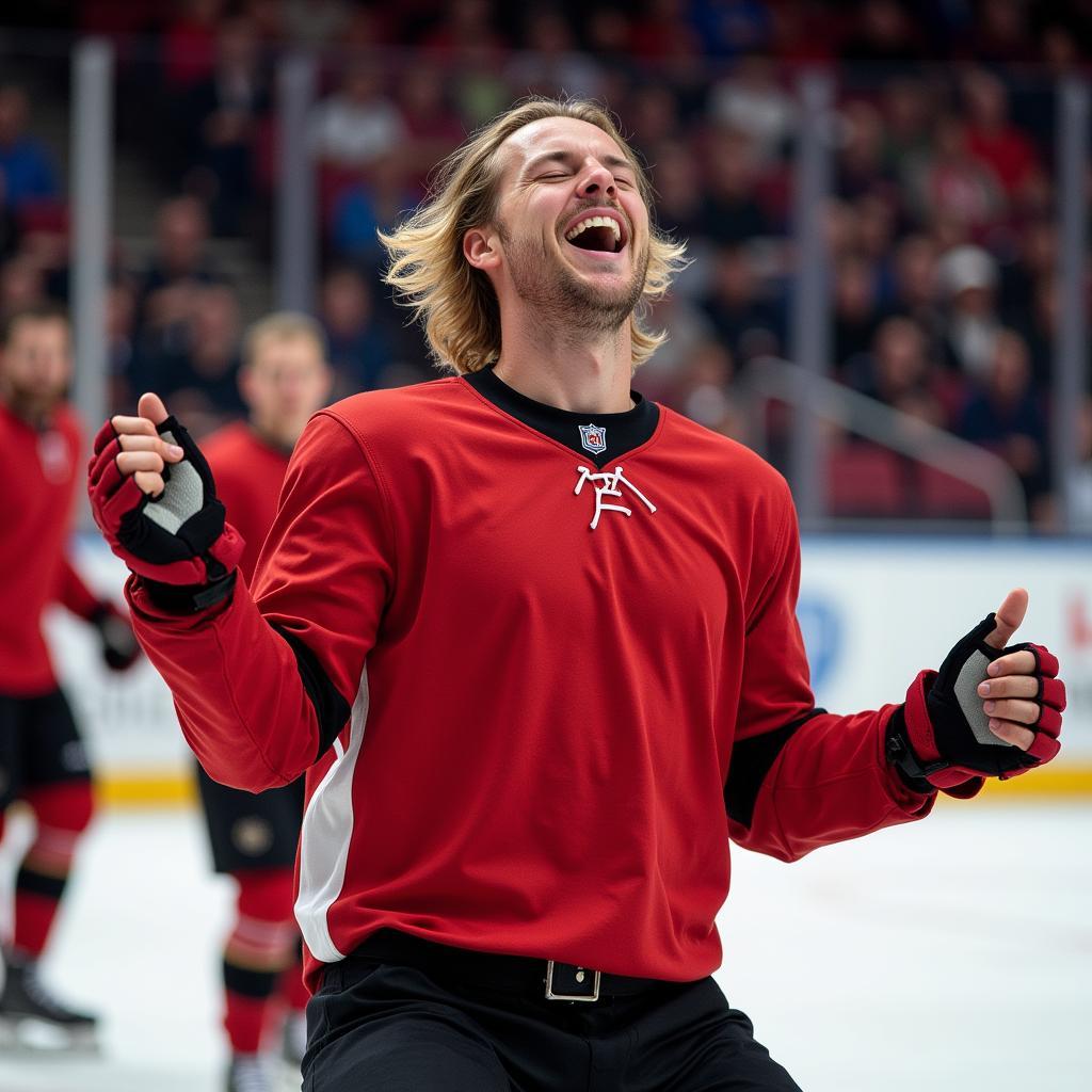 Erling Haaland celebrates a goal