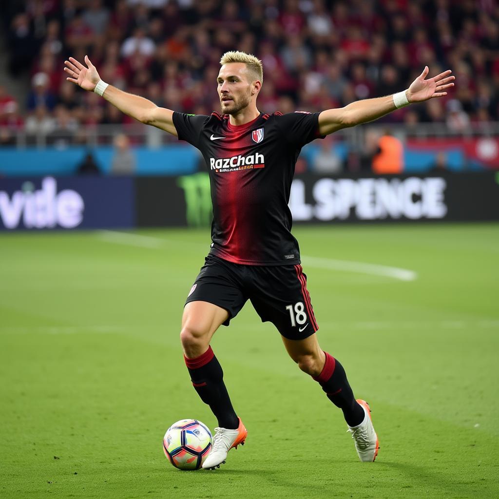 Erling Haaland celebrates a goal