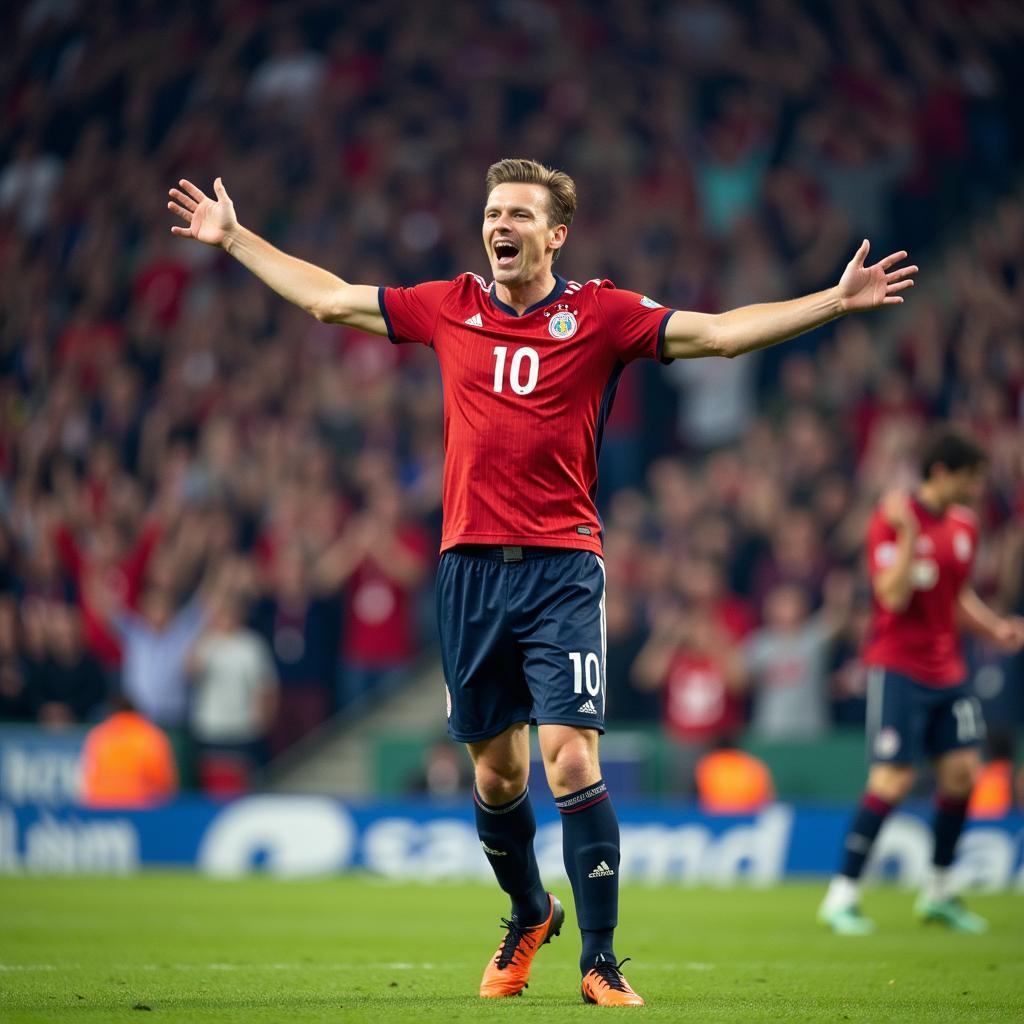 Erling Haaland celebrates a goal