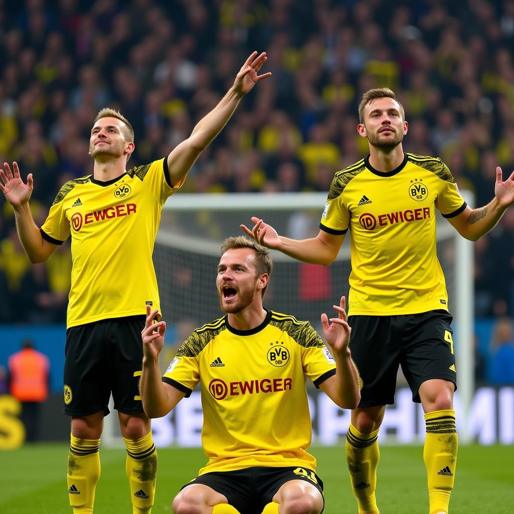 Erling Haaland Goal Celebration Dortmund