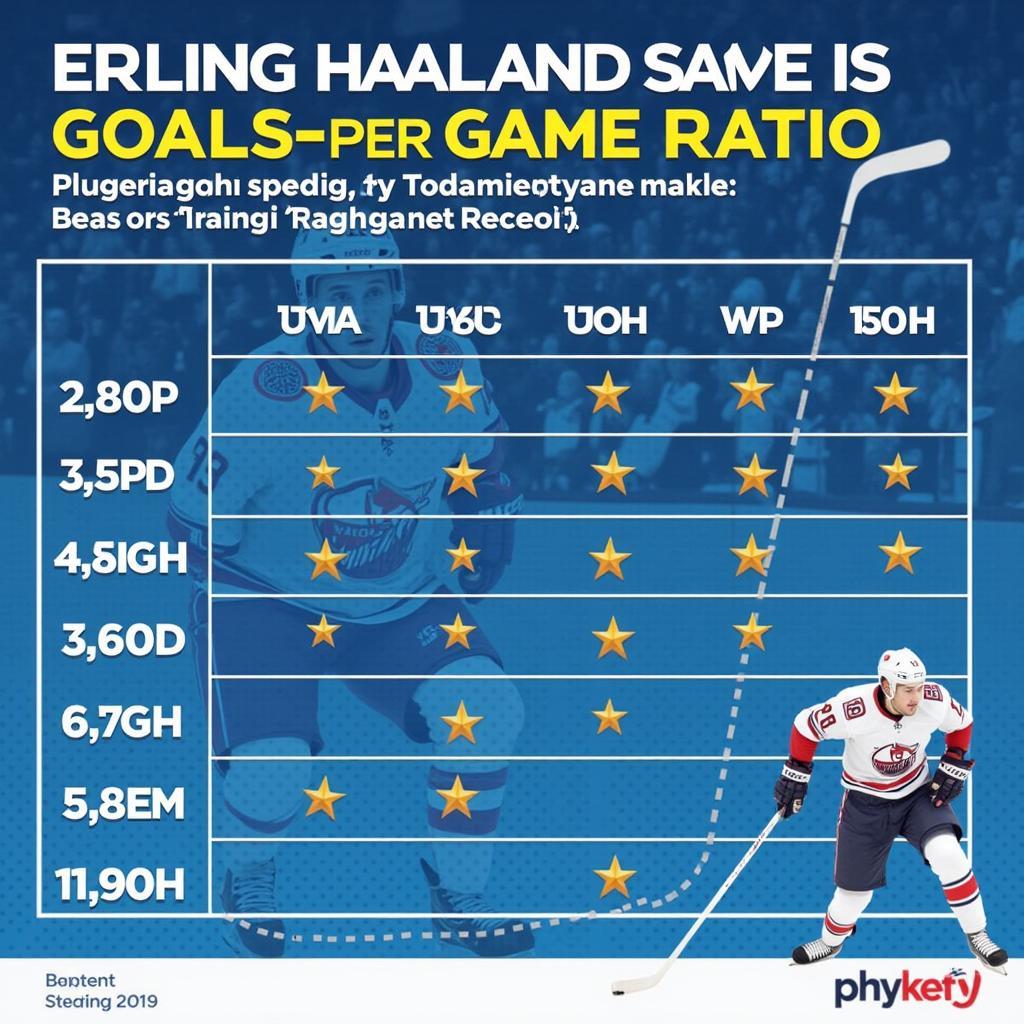 Erling Haaland's exceptional goals-per-game ratio