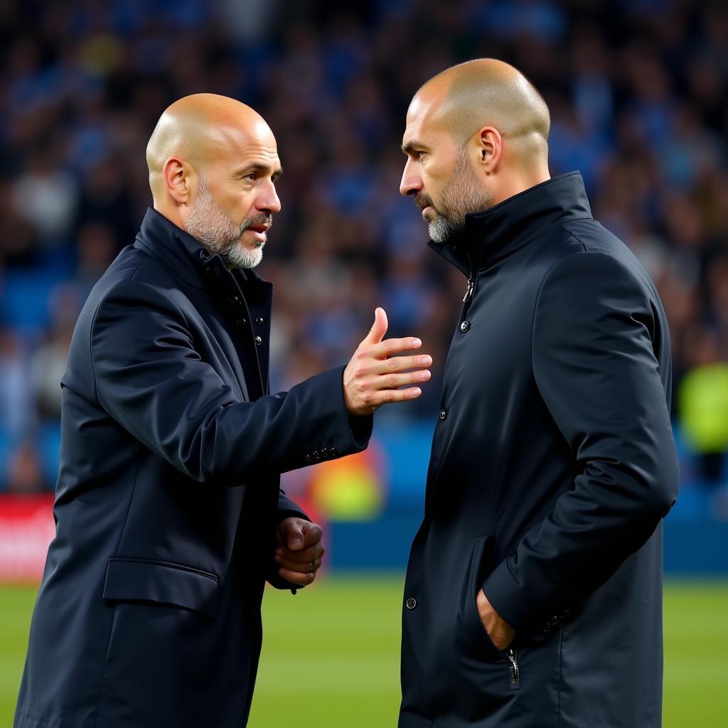 Erling Haaland and Pep Guardiola in Conversation