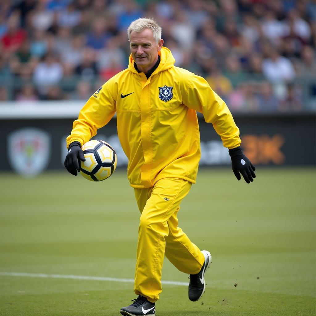 Erling Haaland in a hazmat suit