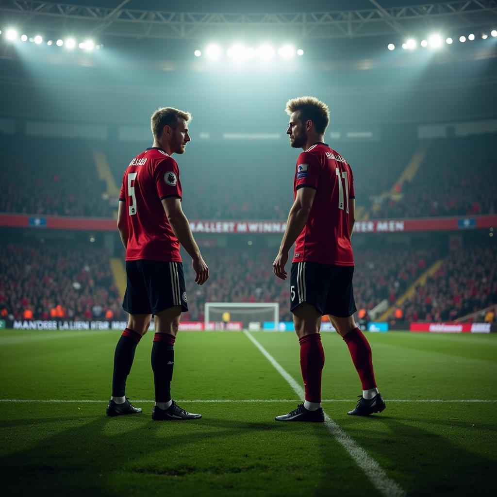 Haaland and Højlund in the Manchester Derby