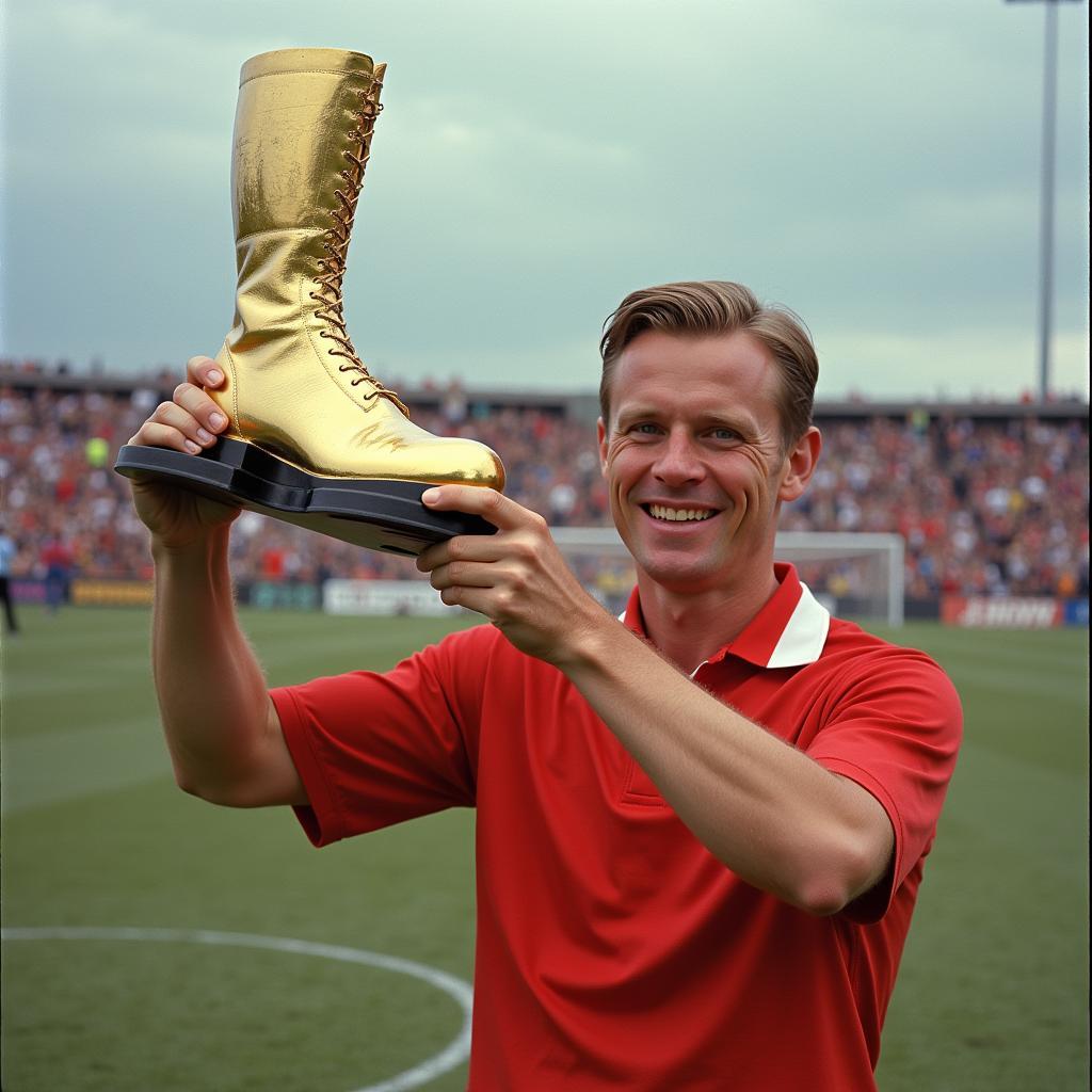 Haaland Holding the Golden Boot