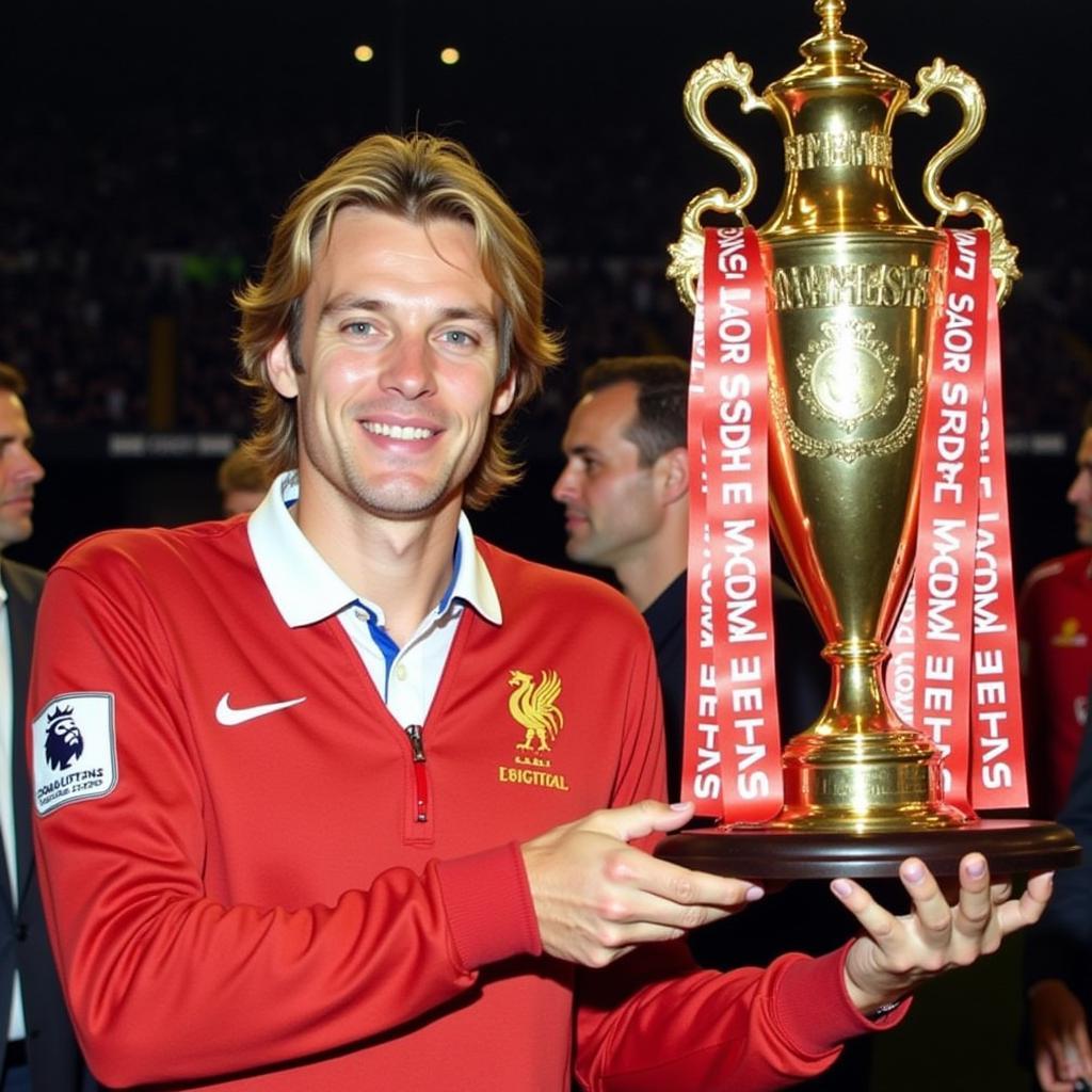 Haaland holds the Premier League Golden Boot award