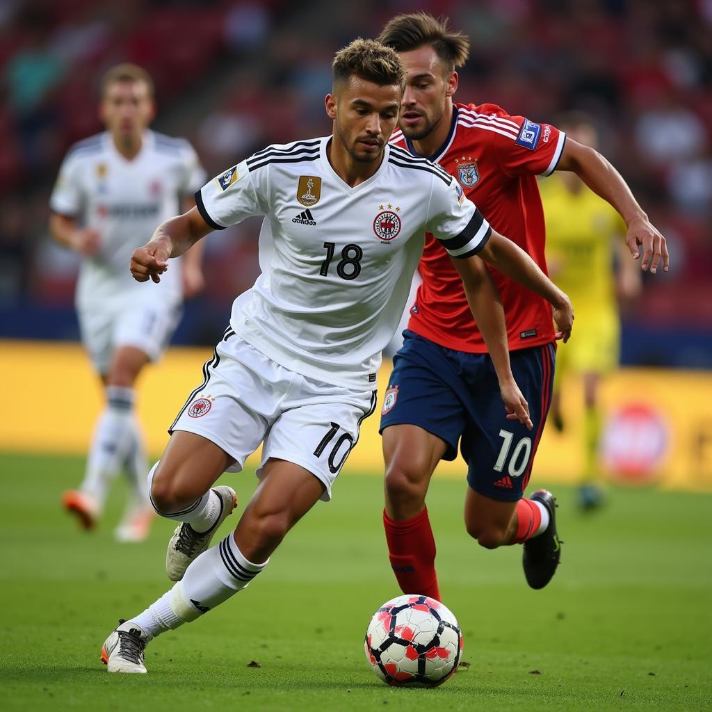 Haaland showcasing his skills on the pitch