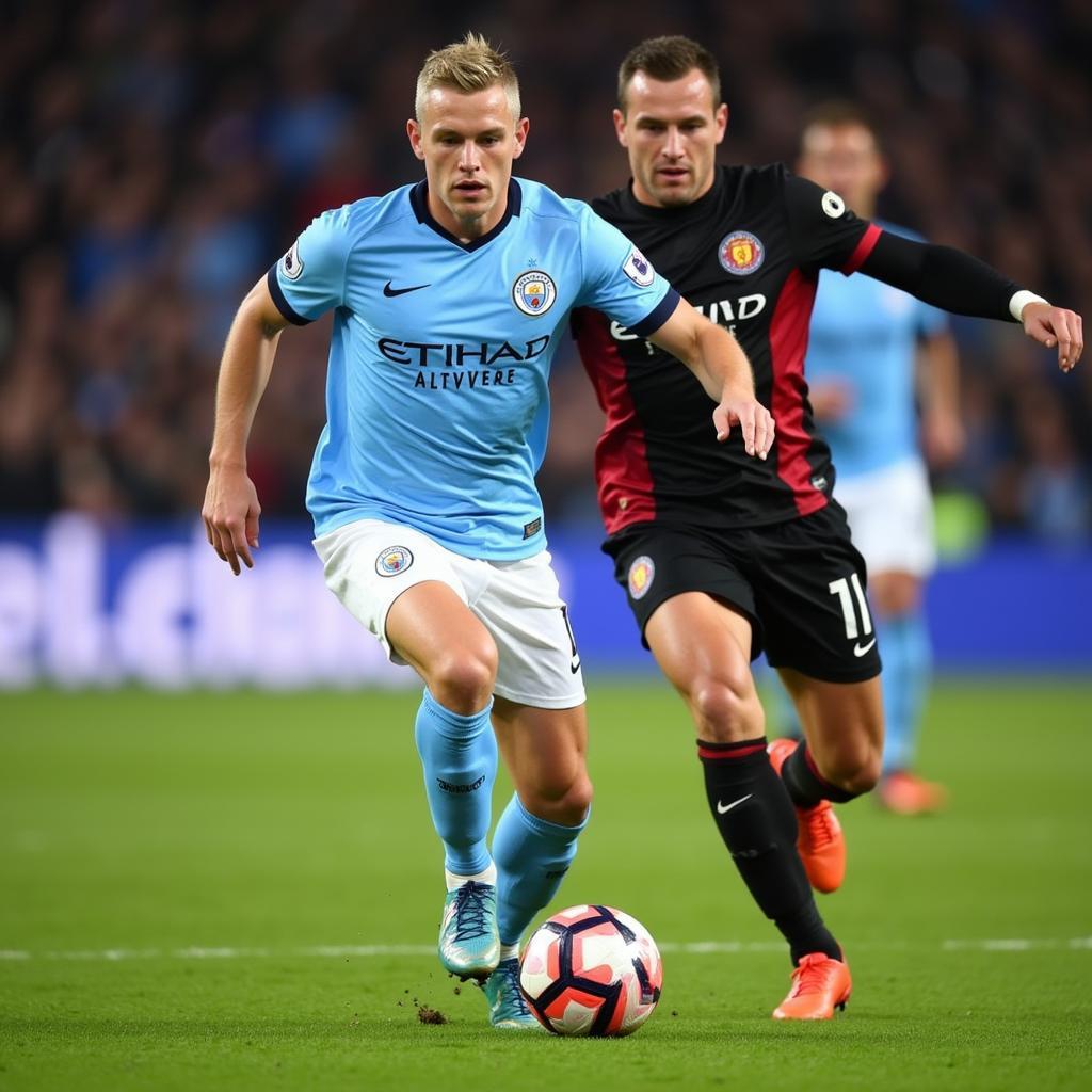 Haaland in Action for Manchester City