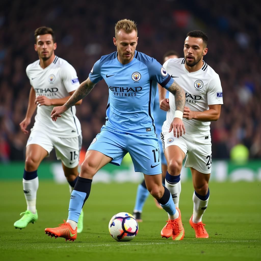 Haaland in action for Manchester City