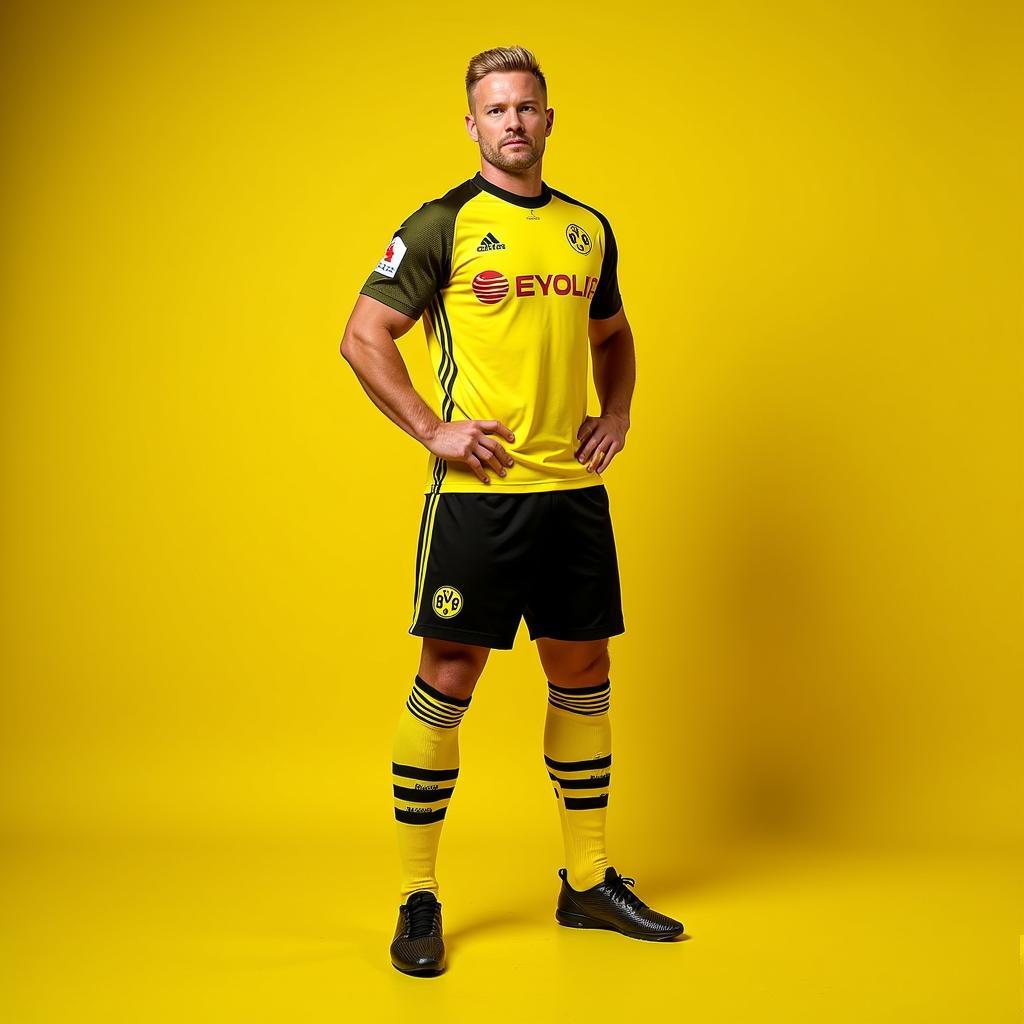 Haaland in Borussia Dortmund kit