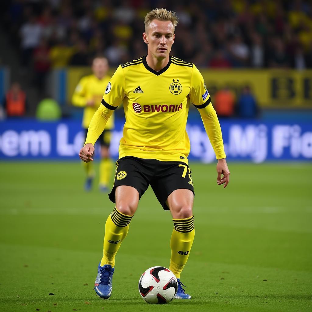 Erling Haaland in Borussia Dortmund kit