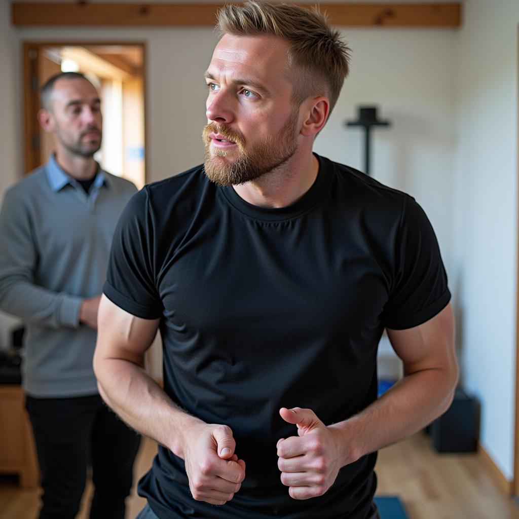 Erling Haaland injury recovery training