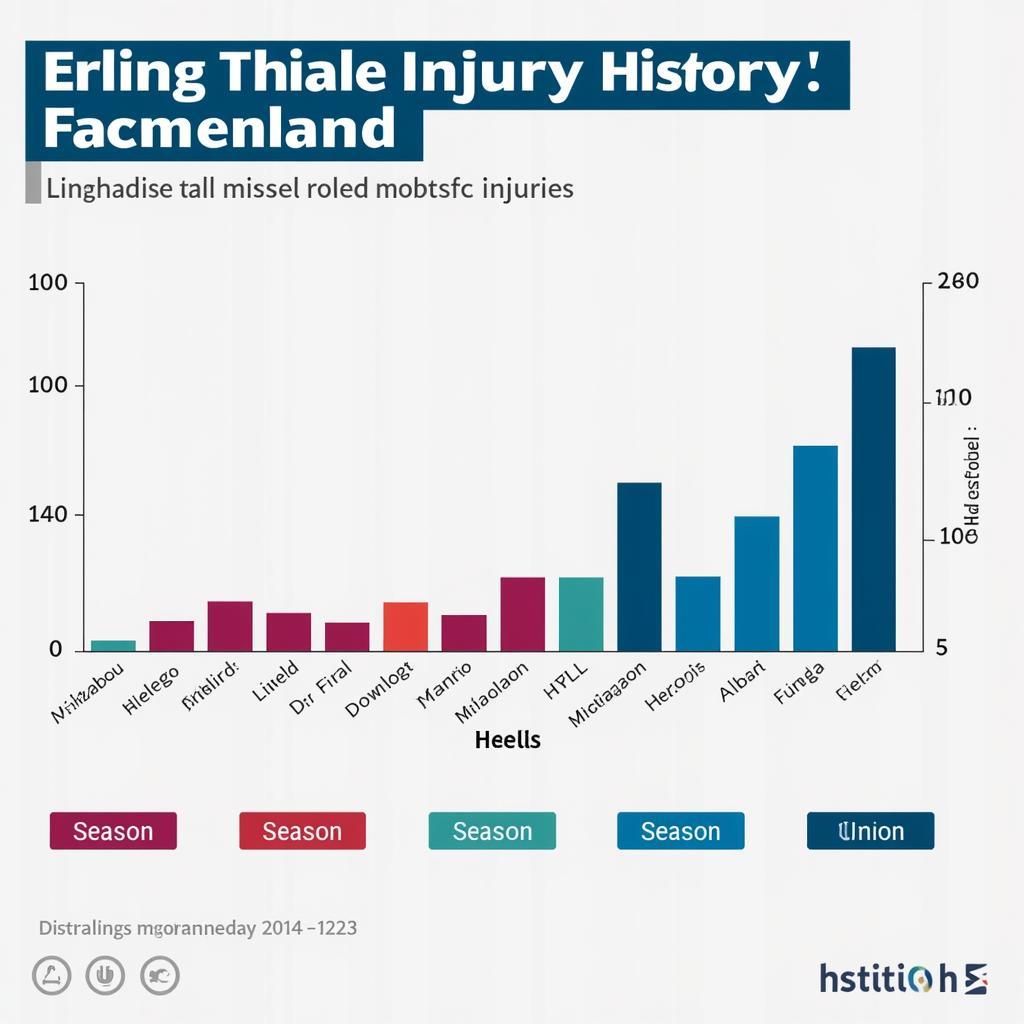 Graph depicting Haaland's injuries and missed matches