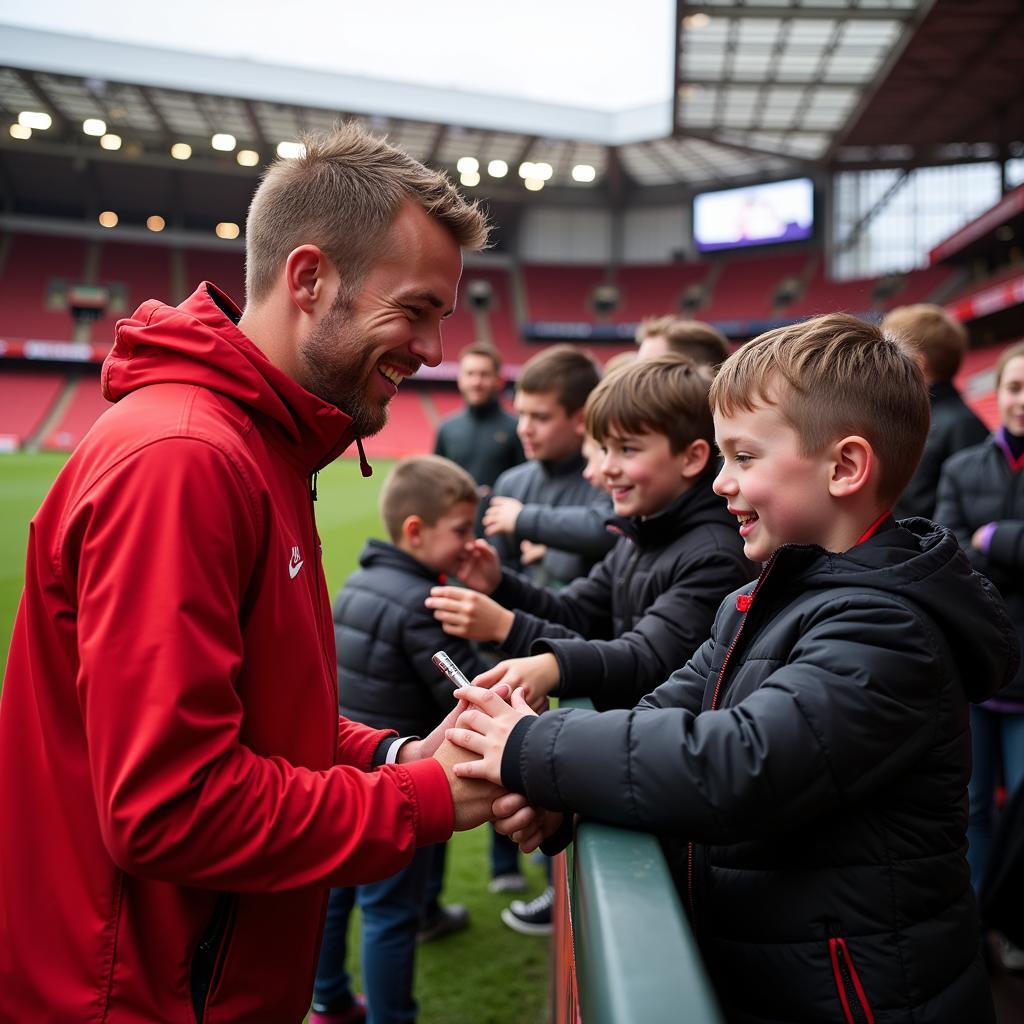 Haaland shows appreciation for fans after the Bournemouth match