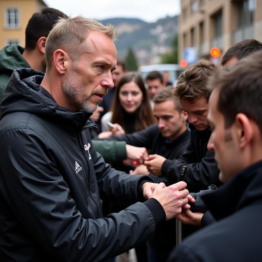 Erling Haaland Interacting with Fans