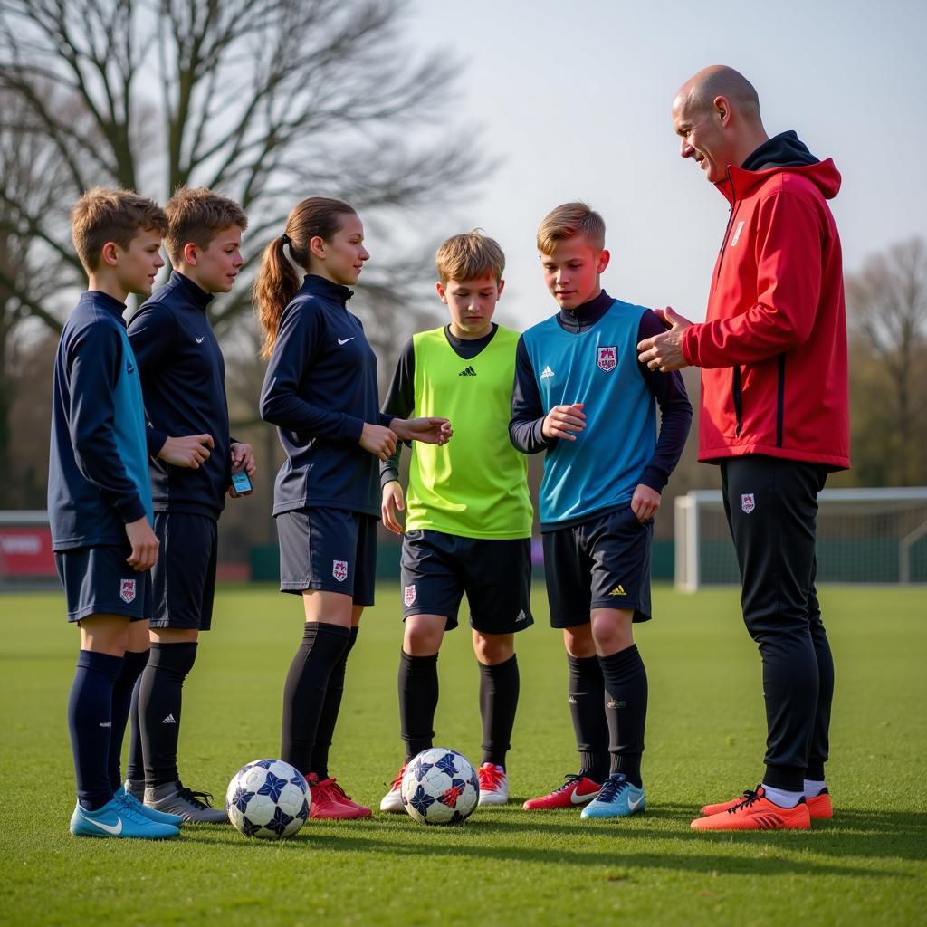 Haaland giving advice to young footballers about boot selection