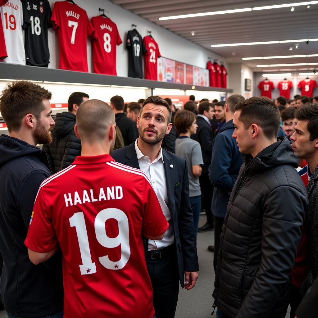 Fans flocking to buy Haaland's jersey