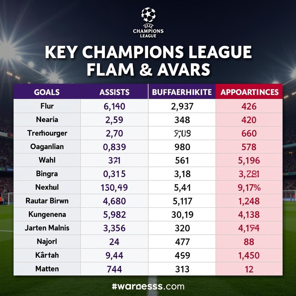 Champions League statistics for Haaland and Lukaku