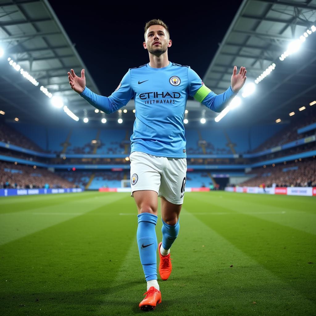 Erling Haaland Man City 4K Wallpaper