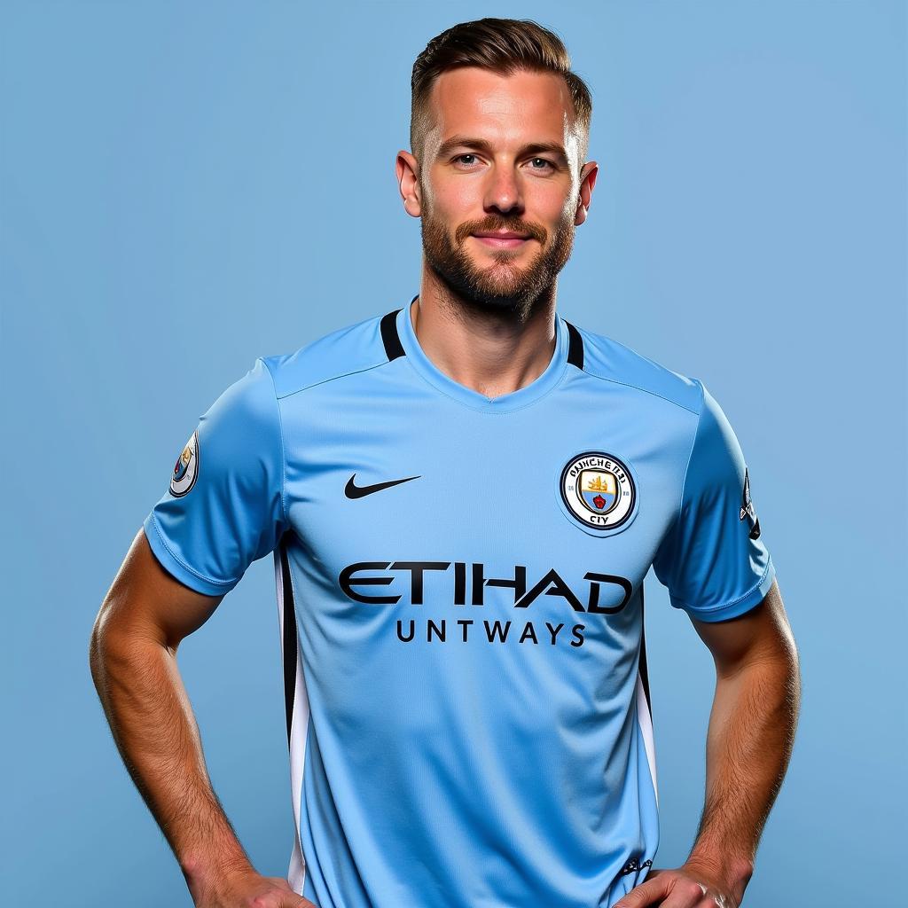 Haaland in Manchester City Kit