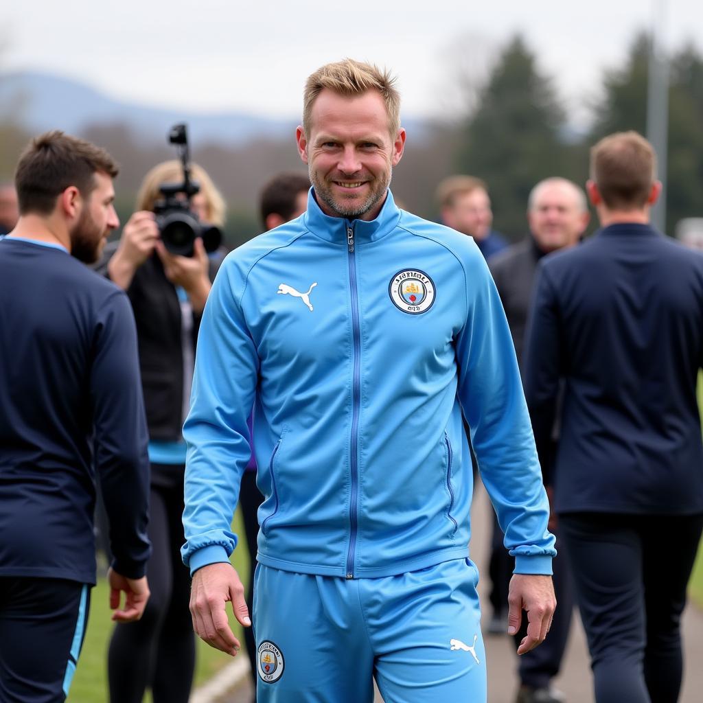 Haaland Arriving at Manchester City