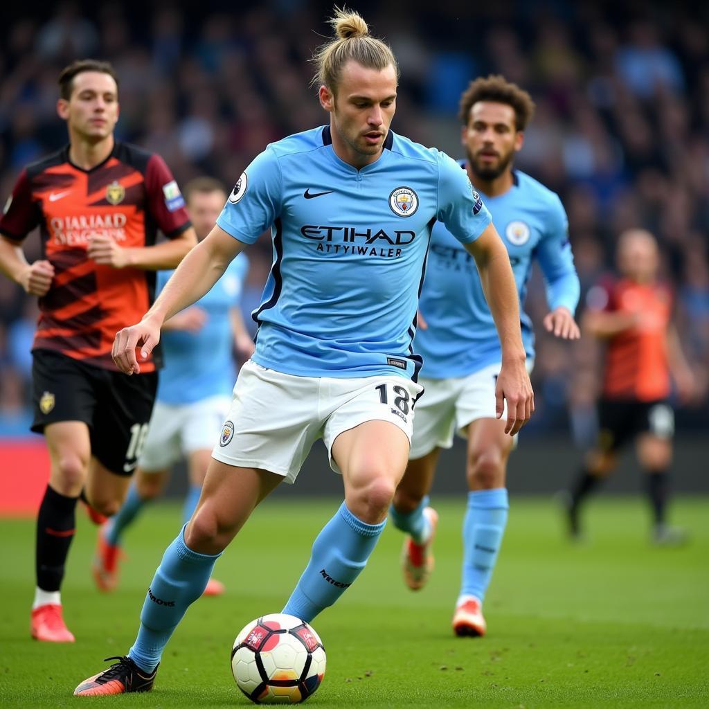 Haaland leading the Man City attack