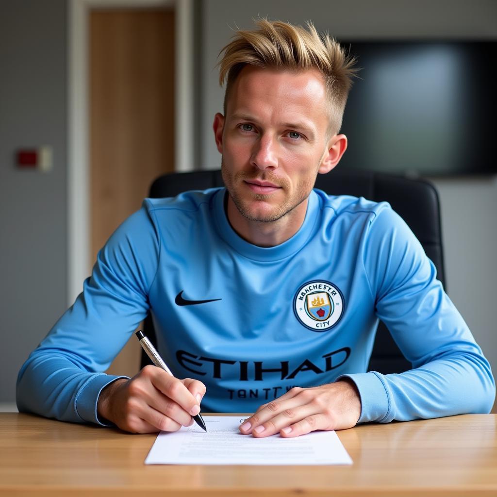 Haaland Signing Man City Contract