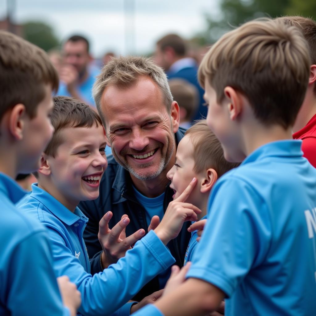 Haaland with Man City Fans