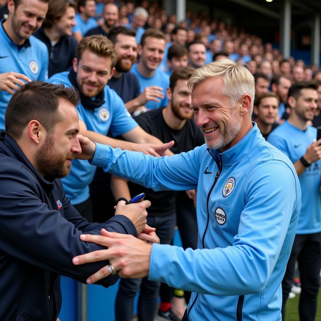 Haaland with Manchester City Fans