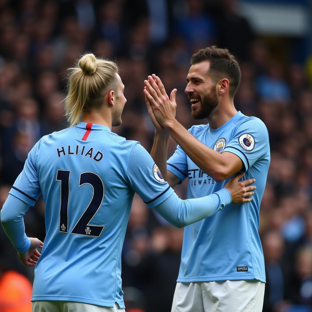 Haaland applauds Man City fans