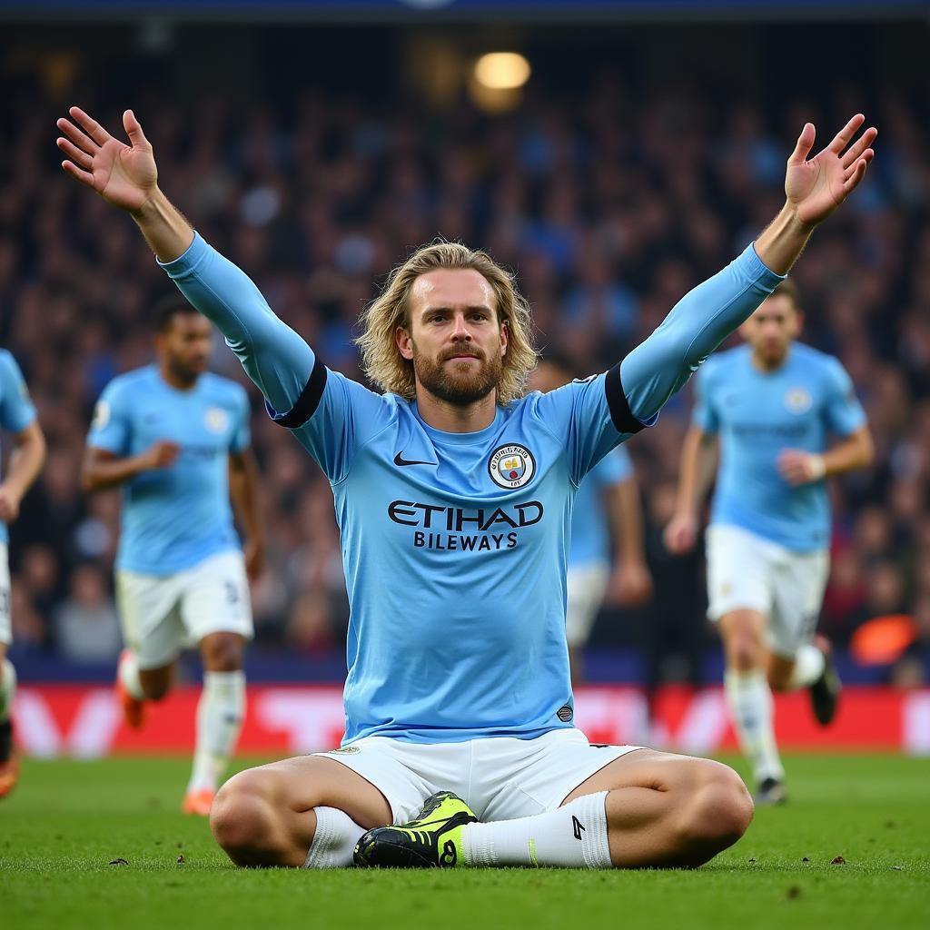 Haaland Goal Celebration - Man City