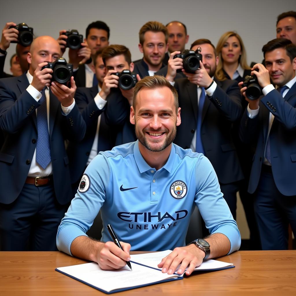 Haaland Signing Man City Contract