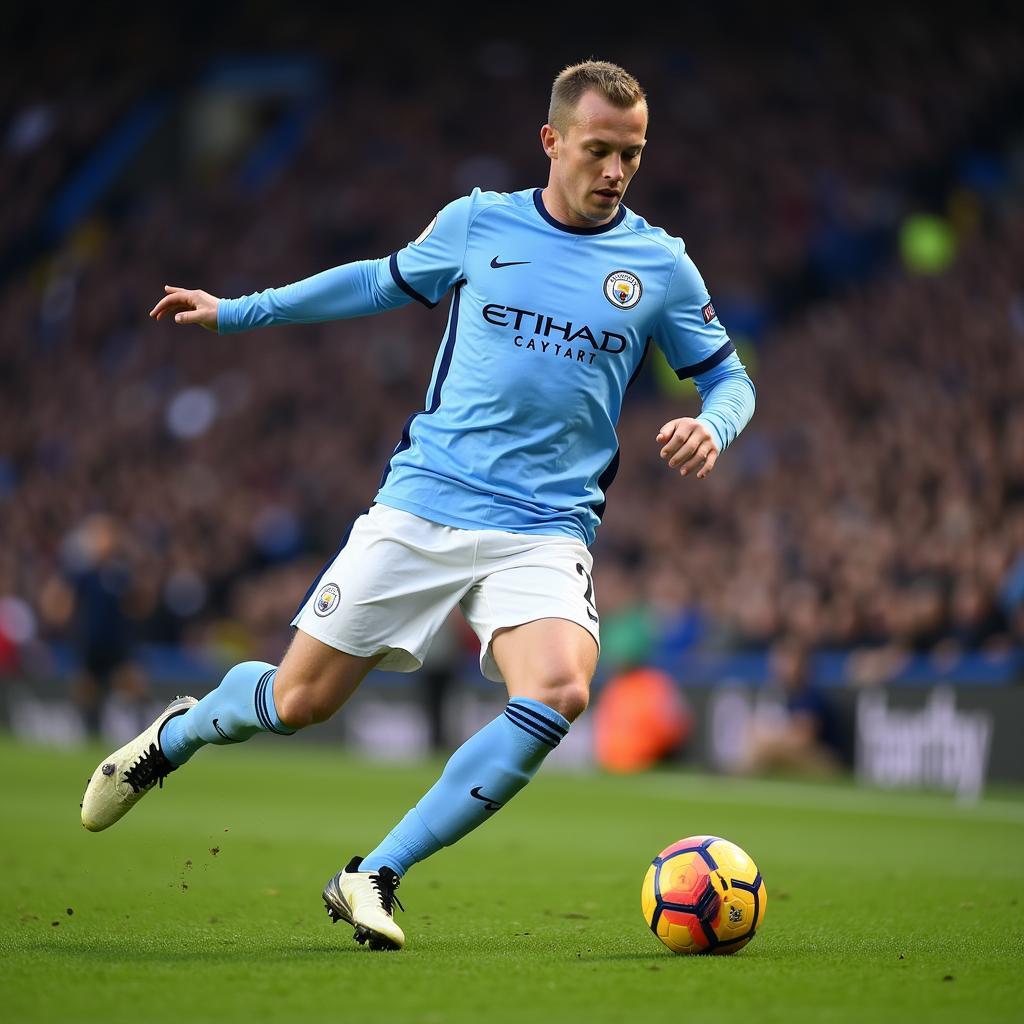 Haaland playing for Manchester City