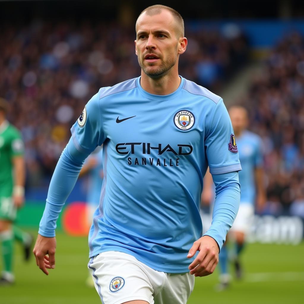 Haaland playing for Manchester City